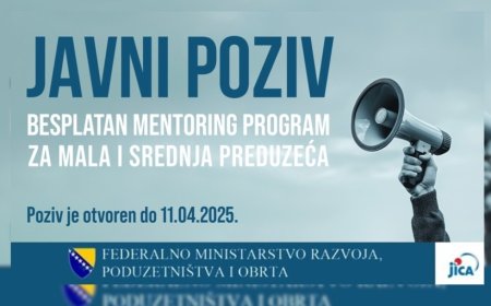 Javni poziv za bespovratna sredstva 2025: Podrška privrednicima u FBiH